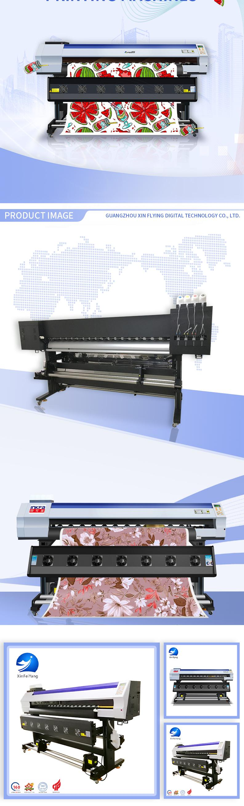 3200Dpi Sublimation Inkjet Printer Machine 1900 Width Customized Factory